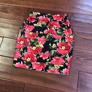 Floral Mini Skirt